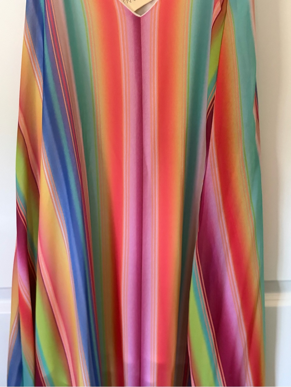 Rainbow Striped Maxi Slip Dress - Picture 8 of 9